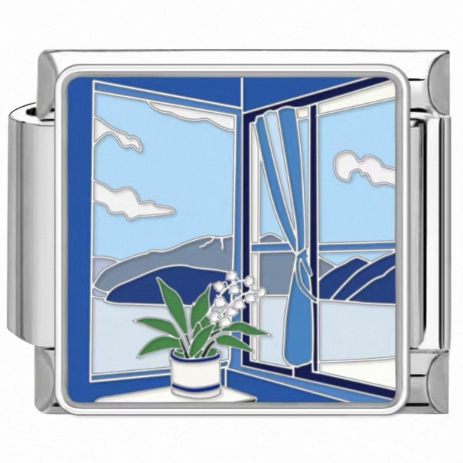 Blue Window Daydream Charm