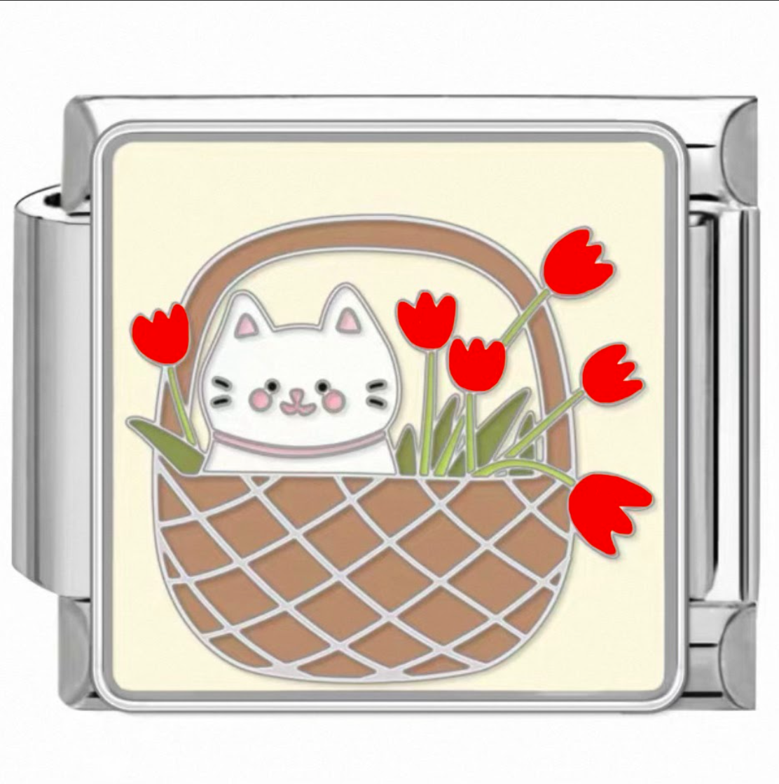 Basket Meow Charm