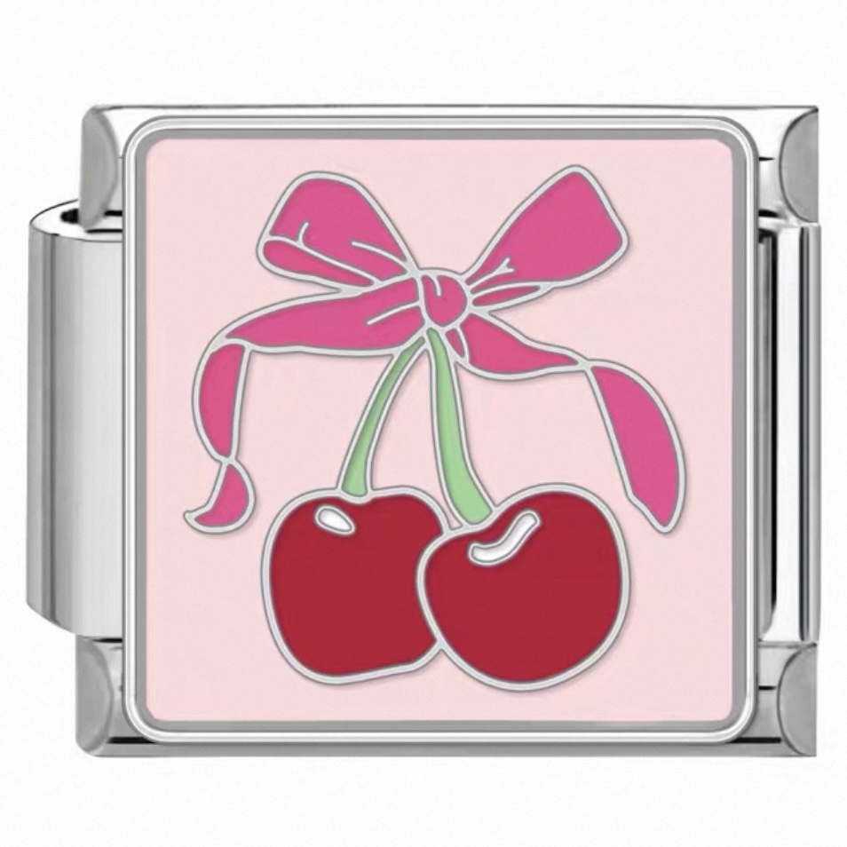 Bow Cherry Charm