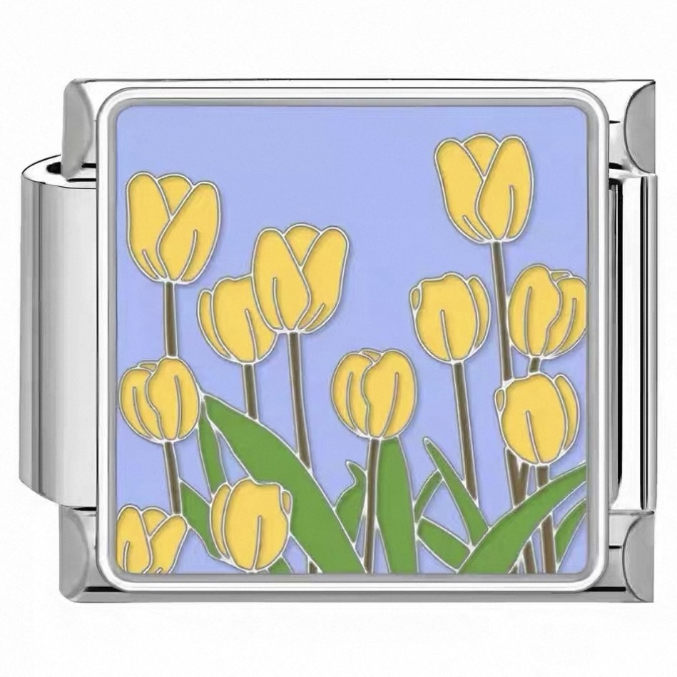 Sunny Tulip Field Charm